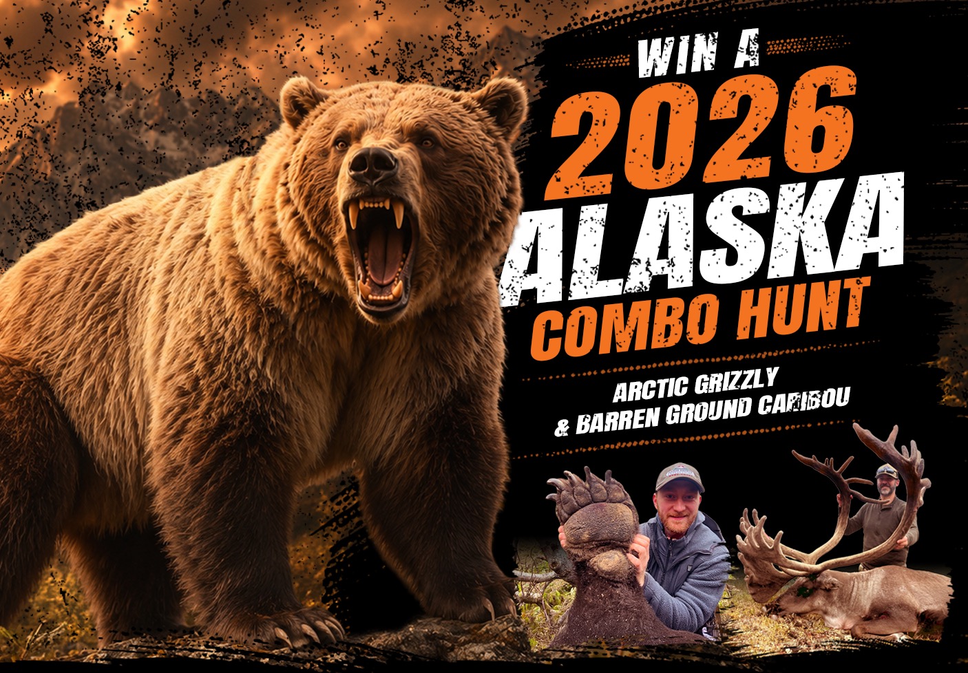 Win a 2026 Alaska Arctic Grizzly and Barren Ground Caribou Combo Hunt