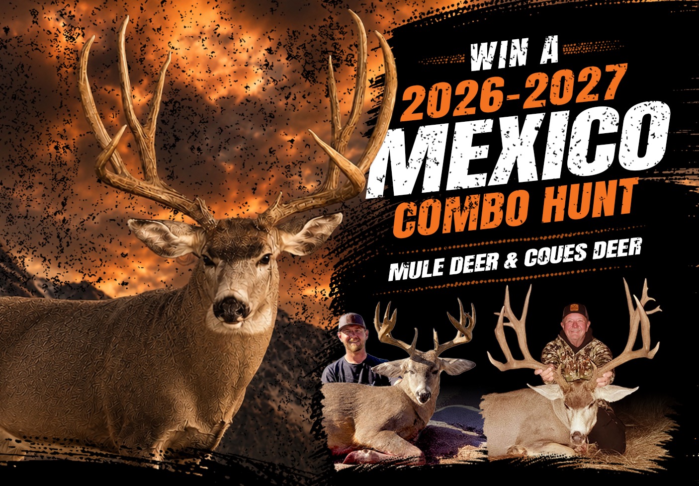 Win a 2026-2027 Mexico Mule Deer and Coues Deer Combo Hunt
